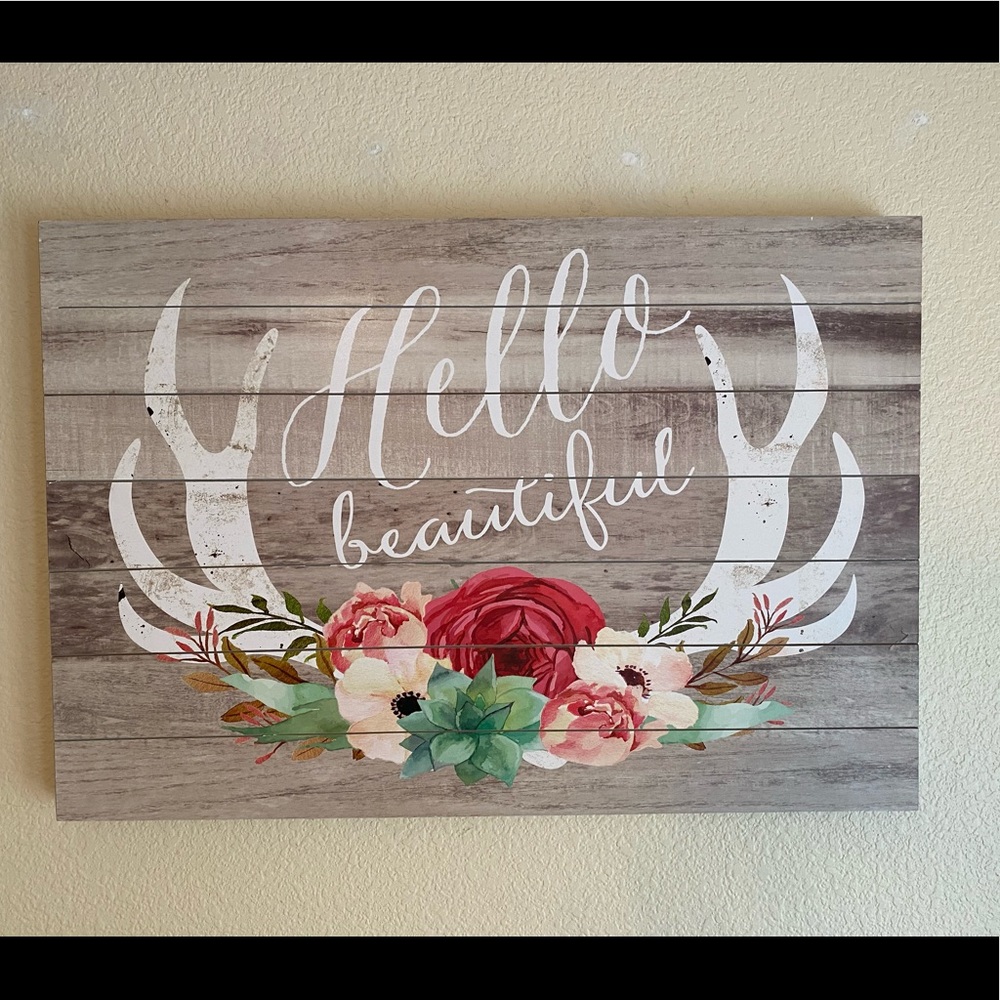 Hello Beautiful Sign